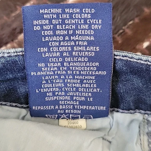 Seven7 Embellished/Distressed Denim Jeans, 5 Pocket, Skinny Ankle Size 8 - Picture 9 of 13